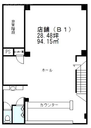 比米ビルB1F 間取り図