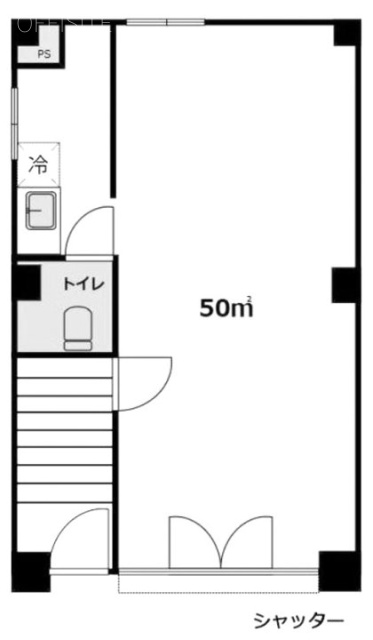 花一石田ビル101 間取り図