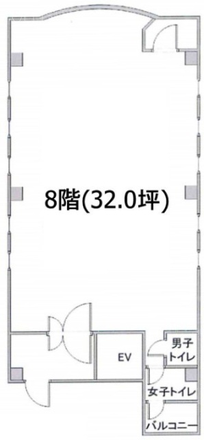 万代目黒ビル8F 間取り図