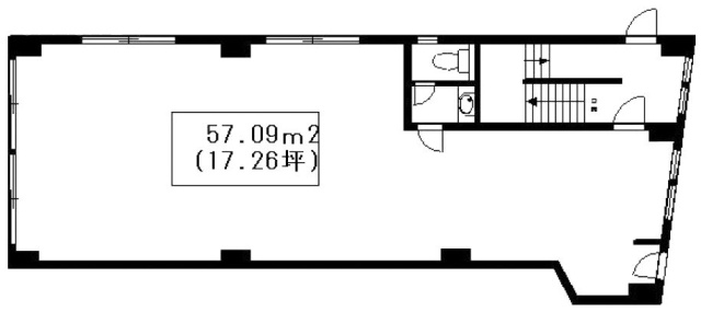 ヒグチ四谷ビル4F 間取り図