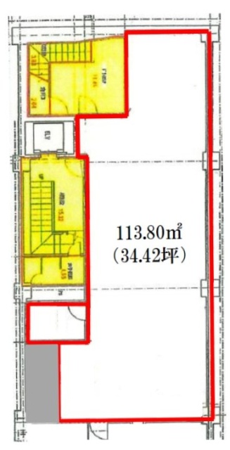 常盤ビルB1F 間取り図