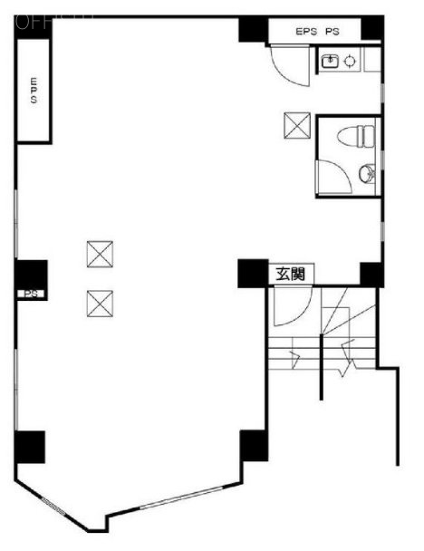 武蔵屋第二ビル1F 間取り図
