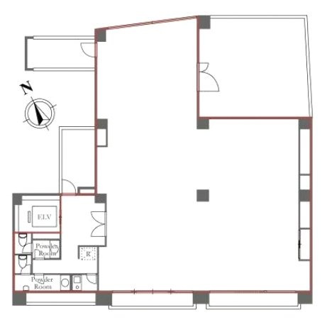 麻布井上ビル7F 間取り図