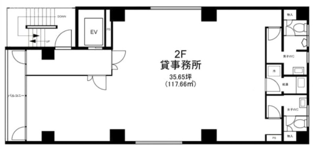 神田AKビル2F 間取り図