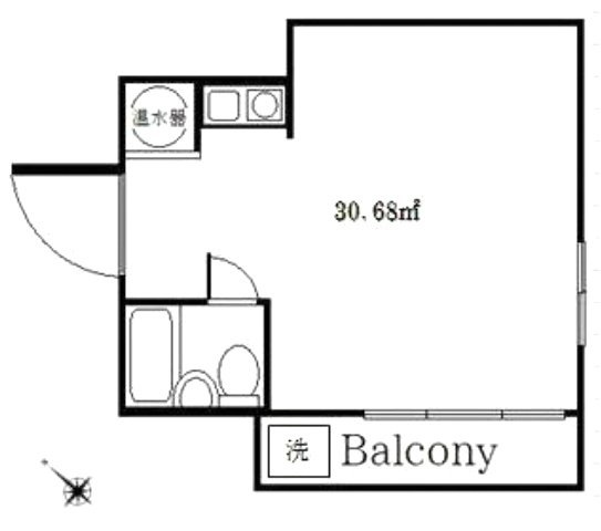 恵比寿リバストーンハイム803 間取り図