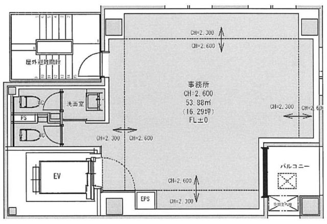 サクセス銀座東ビル6F 間取り図