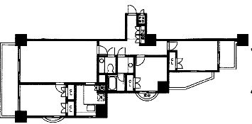 虎ノ門ガーデン210 間取り図
