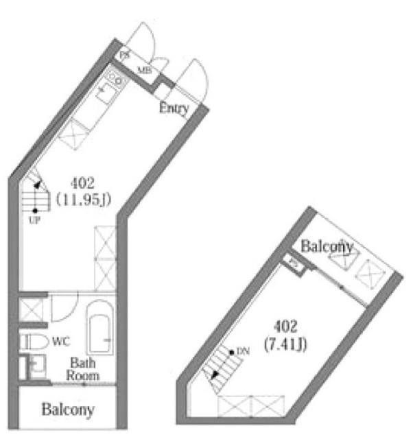 COMS UEHARAビル402 間取り図