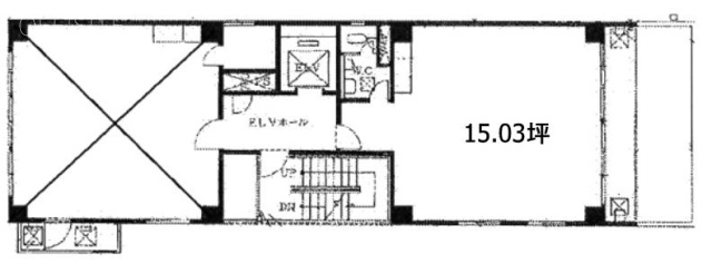 銀座川岐ビル3F 間取り図