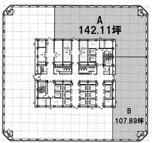 世界貿易センタービル32F 間取り図