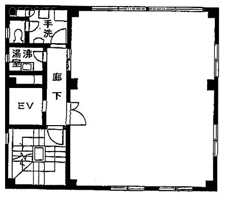 淡路建物ビル3F 間取り図