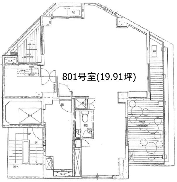 サントロペ南青山801 間取り図