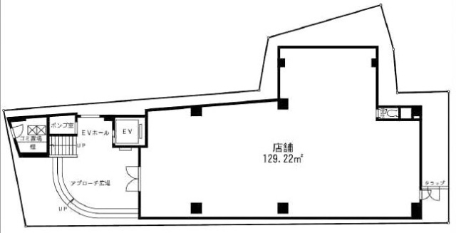 オフィス都立大学ビル1F 間取り図