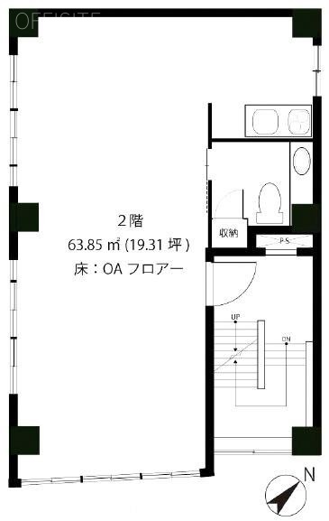 北国ビル2F 間取り図