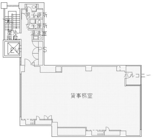 第22中央ビル10F 間取り図