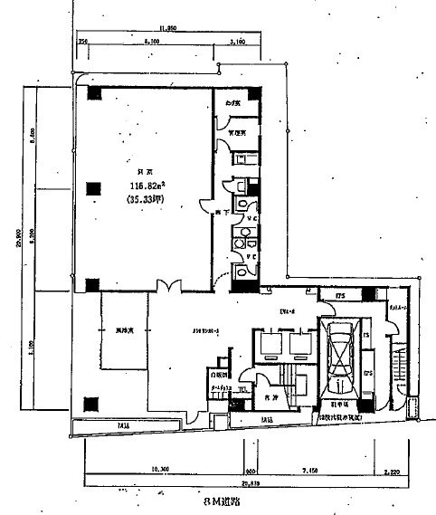 住友東新橋ビル5号館1F 間取り図