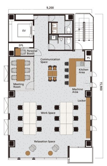 Sreed EBISU+C3F 間取り図