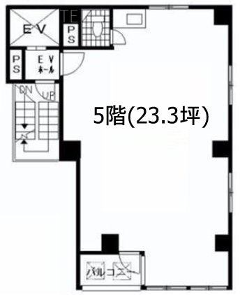 ワダビル5F 間取り図