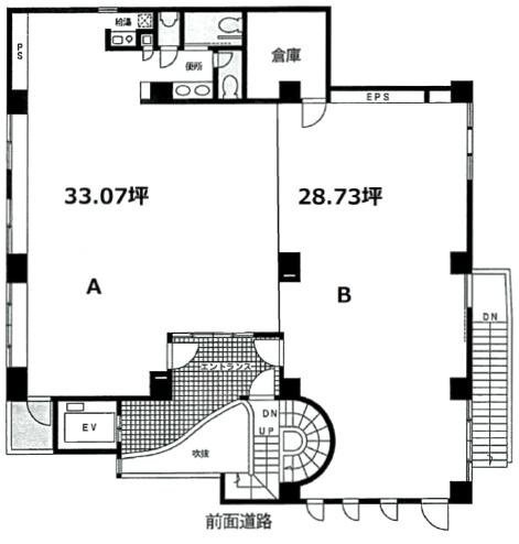 アルク戸山口ビルA 間取り図