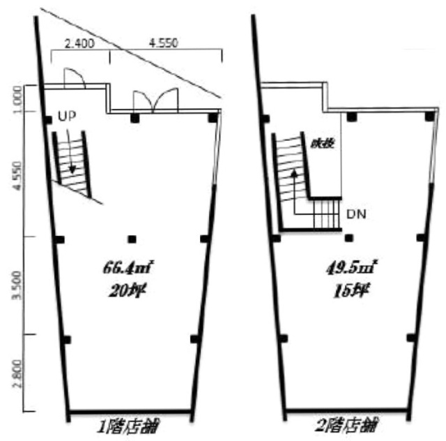 gimビル1F～2F 間取り図