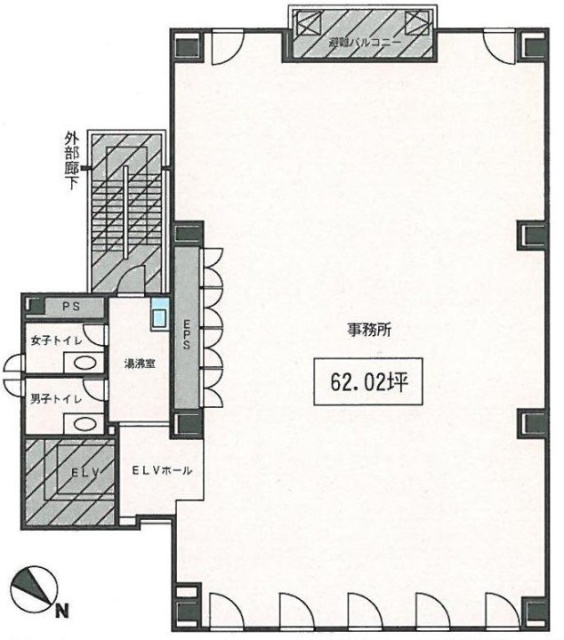 新京橋ビル6F 間取り図
