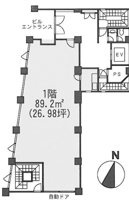 神田レンガビル1F 間取り図