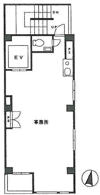 日本橋長谷川ビル6F 間取り図