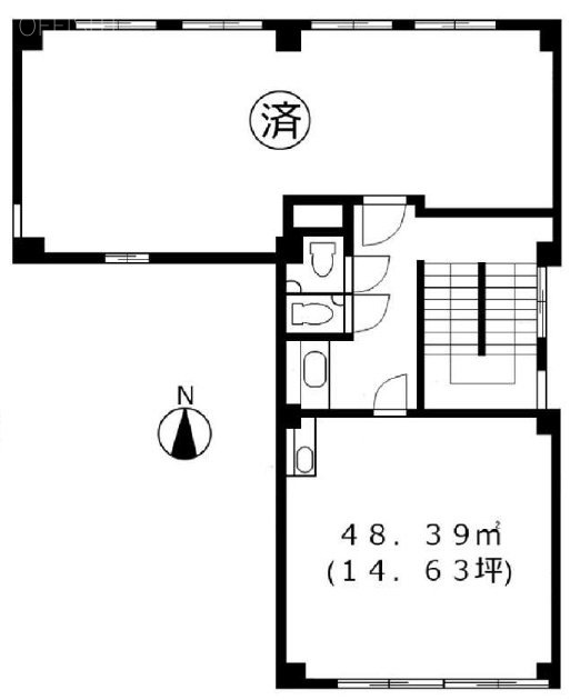 市瀬ビル旧館1F 間取り図