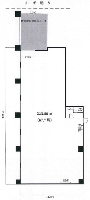代々木ハイランドマンションビル2F 間取り図