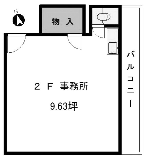 林ビル2F 間取り図