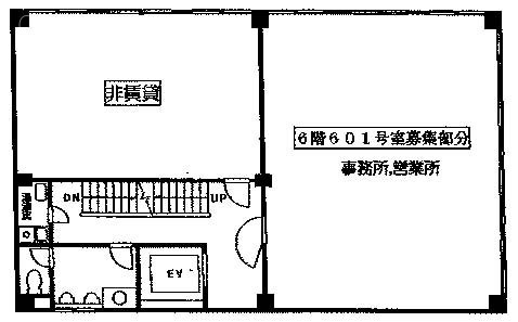 石橋ビル6F 間取り図