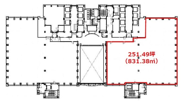 新宿マインズタワー17F 間取り図