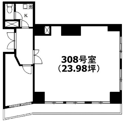 アルテール池袋308 間取り図