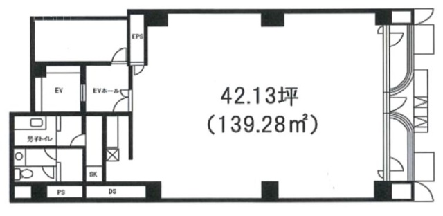 菱進銀座ビル4F 間取り図