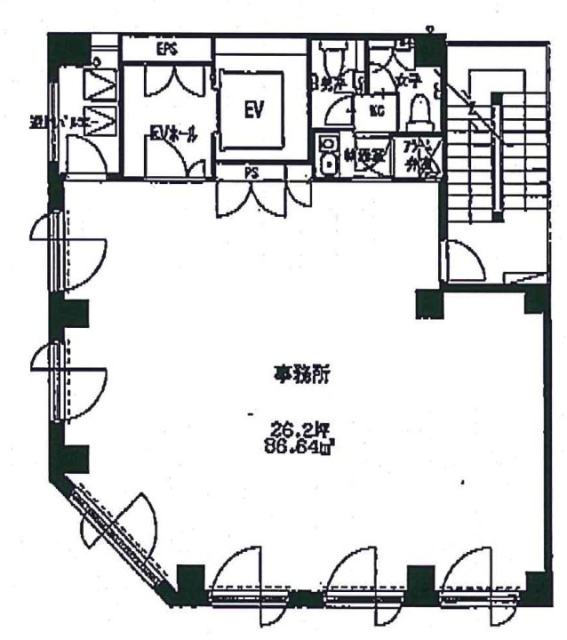 銀座伊藤ビル9F 間取り図