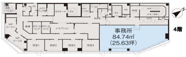 長沼ビル4F 間取り図