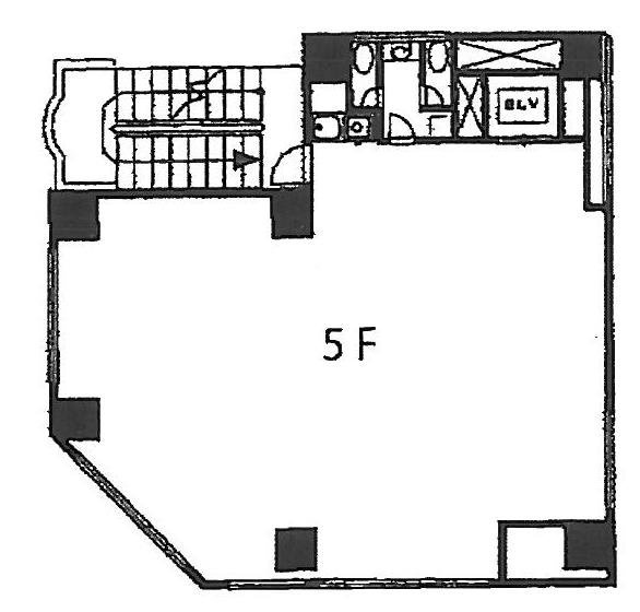 岩本和裁ビル5F 間取り図