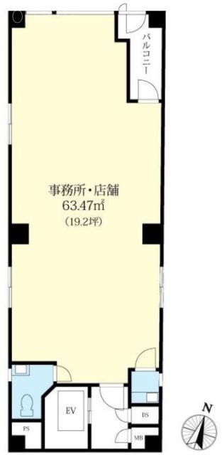 サウス南青山テックビル3F 間取り図