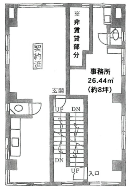 ミレーネ神保町ビル3F 間取り図