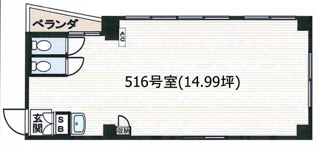 東京医科大学病院コスモハウス5F 間取り図