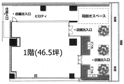 レアシス新横浜パークフロント1F 間取り図