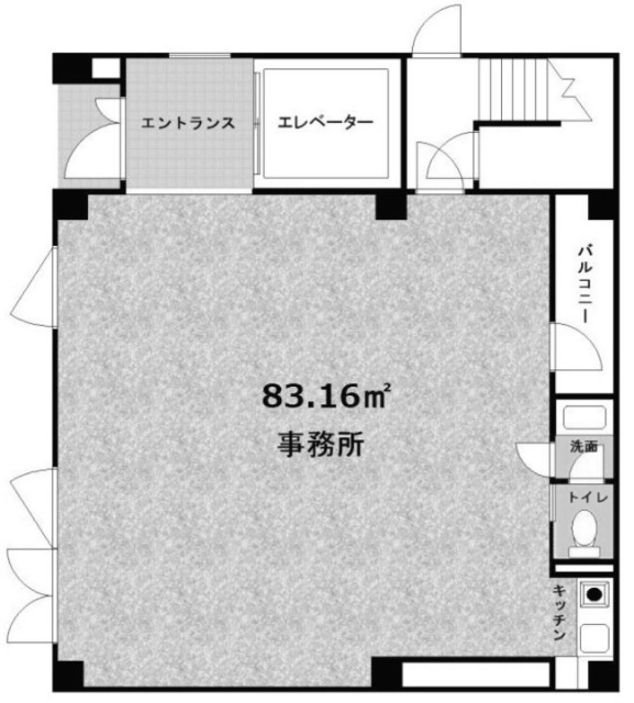 楠ビル1F 間取り図