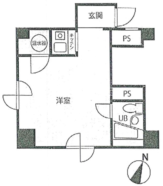 シャトレーイン横浜ビル1003 間取り図