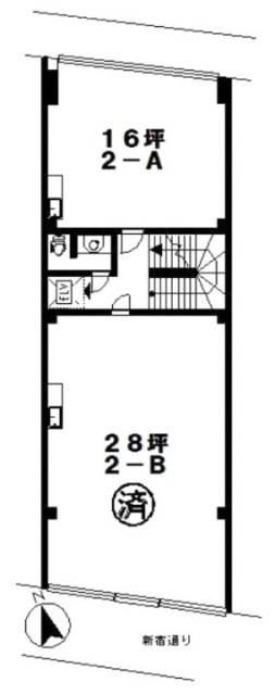 ホリナカビルA 間取り図