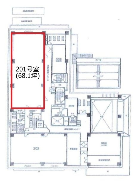 アルファフランデ千桜タワー201 間取り図