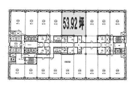 横浜スカイビル16F 間取り図