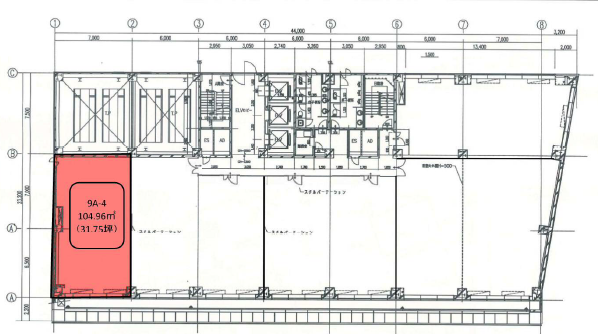 横浜西口Kビル9A-4 間取り図