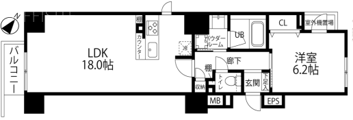 FRAMES AKASAKA1101 間取り図