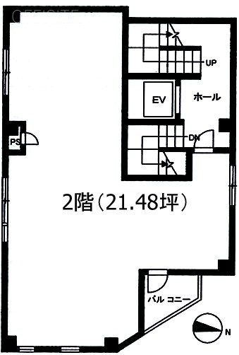 塩谷ビル2F 間取り図