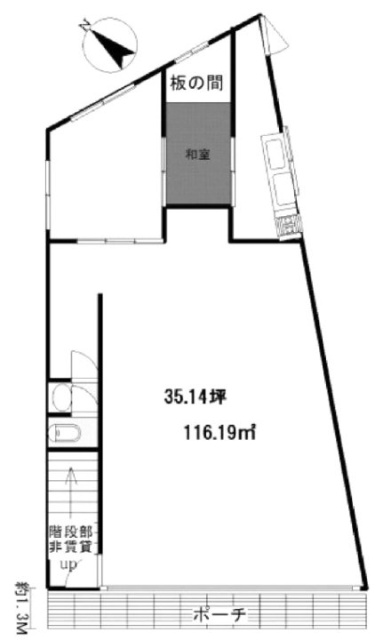 スズオビル1F 間取り図